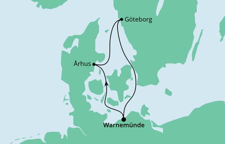Aida Kreuzfahrt ab Rostock Dänemark Schweden