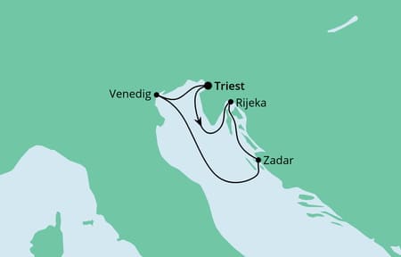 Kurzreise Kreuzfahrt Aida Italien Kroatien