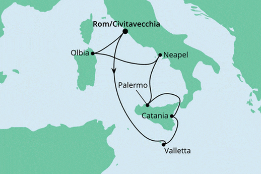 Aida Kreuzfahrt Italien Malta 2023 Mittelmeer Aidablu